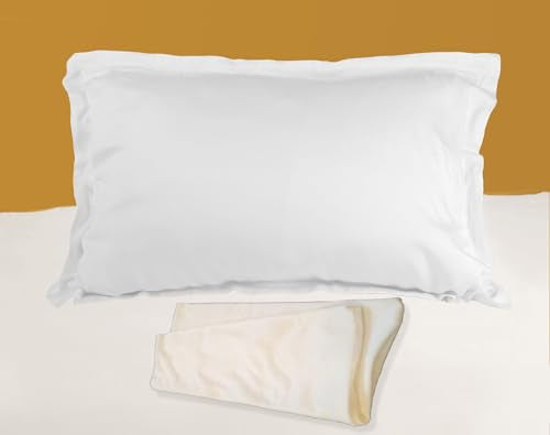 SCENTI White Standard Size Aromatherapy Pillowcase with Scented Slip (White, Standard)