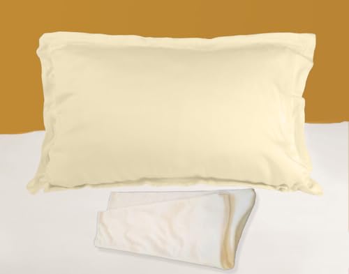 SCENTI Aromatherapy Pillowcase with Scented Slip (Beige, King (U.S. Standard))