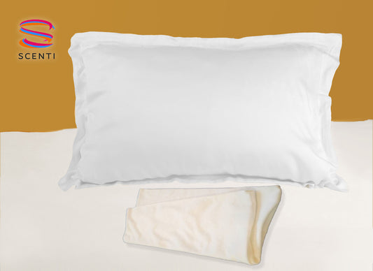 SCENTI WHITE PILLOWCASE AND SLIP